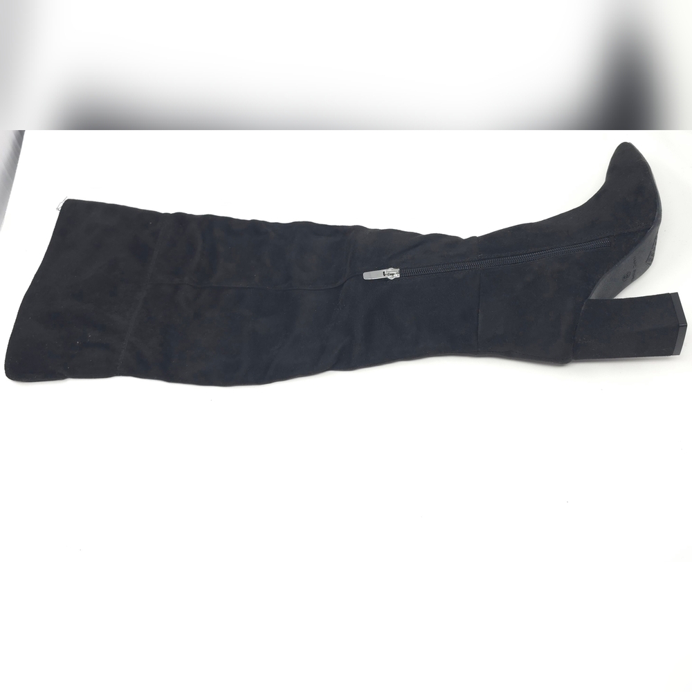 Marc Fisher Black Suede Over-the-Knee Pointed Toe Boots 6M - Picture 6 of 11